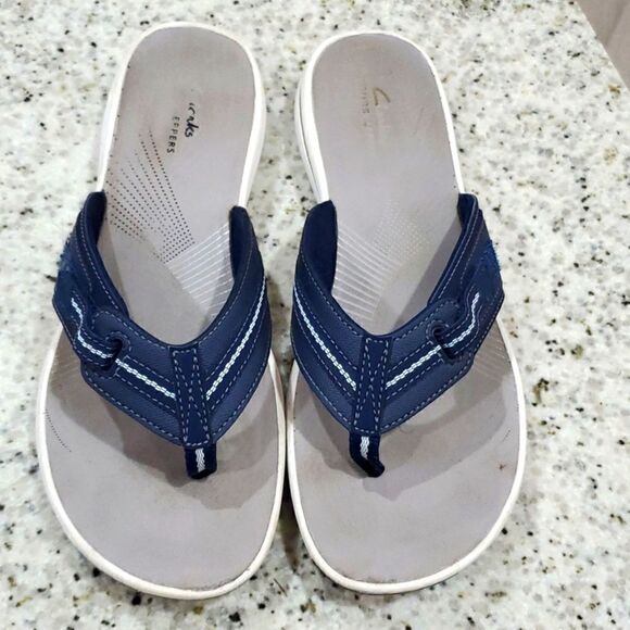 Women's pre-owned Cloud Steppers Clarks sandal shoes size US 11 M EUC - Picture 6 of 8